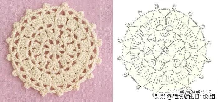 精选100例钩针镂空花样大全附图解,新手一步一步学钩针编织入门