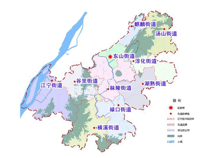 南京江宁各板块分布图,江宁未来十大重点片区