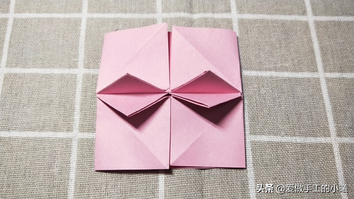 六一儿童节闺蜜手工折纸蝴蝶结,蝴蝶结折纸教程少女心魔法棒