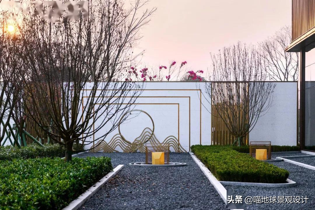 十个绝美别墅庭院墙设计,别墅边户庭院景观设计效果图