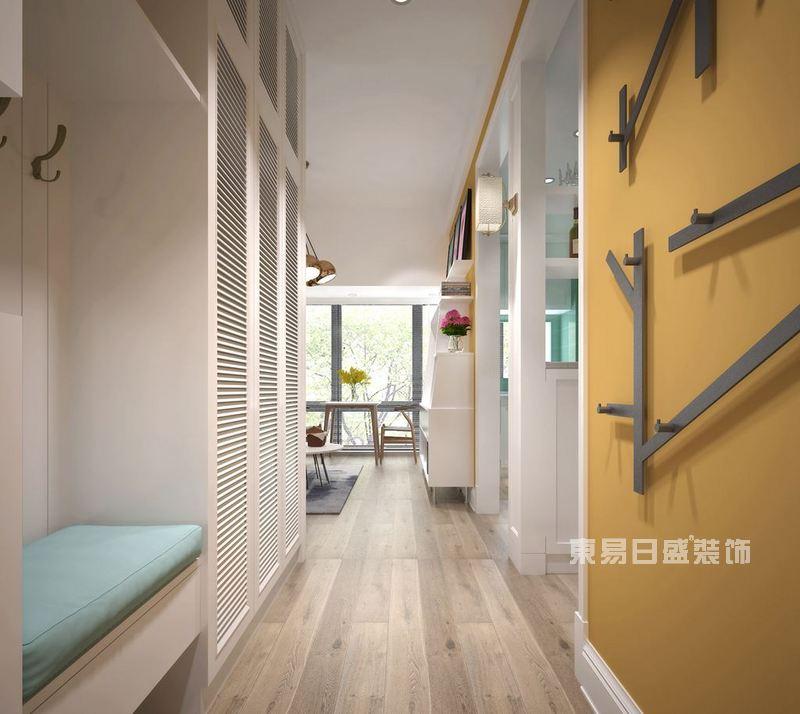 进门没有鞋柜位置的户型优化,入户门是走廊的户型怎么做鞋柜