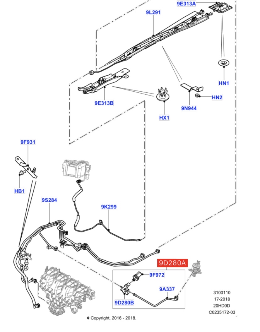 路虎极光更换燃油压力调节器,13款路虎揽胜极光汽油泵