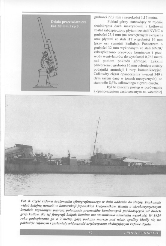 旧日本海军夕张级轻巡洋舰YUBARILightCruiser