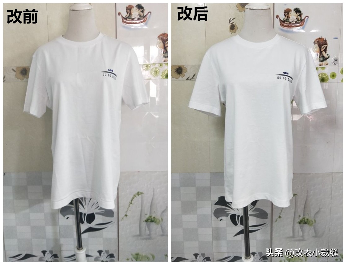 短袖T恤长怎么改短,短袖t恤可以改短吗