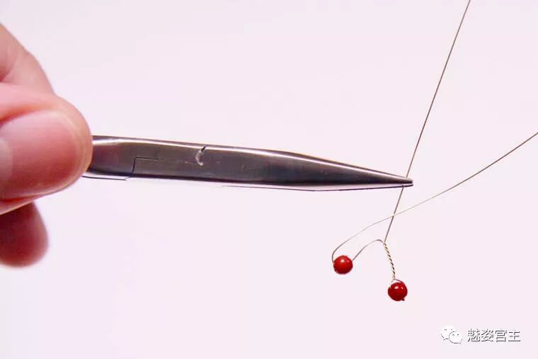 简单耳坠扭扭棒,菱形水晶珠耳饰教程