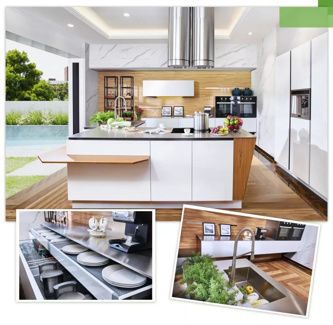 新中式广东百能不锈钢橱柜,百能不锈钢橱柜美式