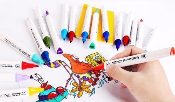 画材店马克笔如何摆放,画材文字说明