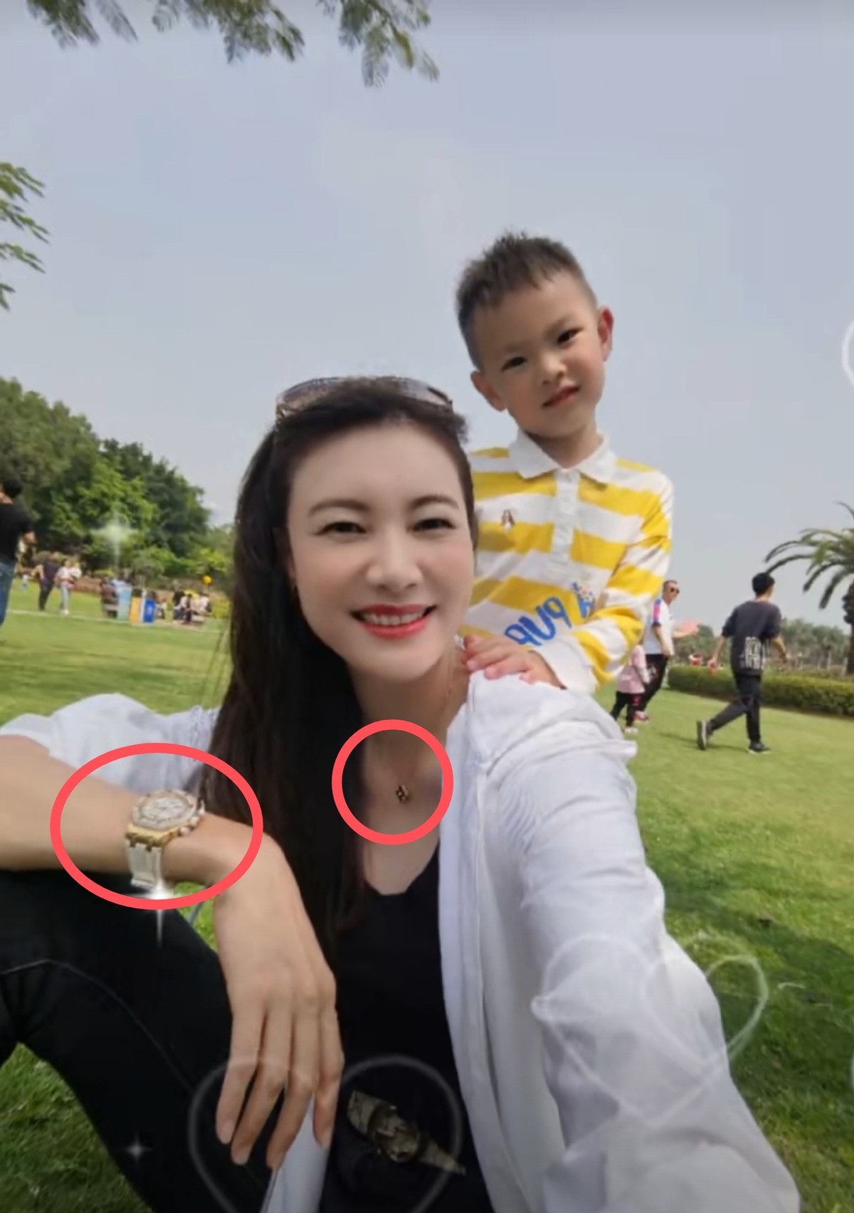 林丹老婆带娃,林丹妻子带儿子出游