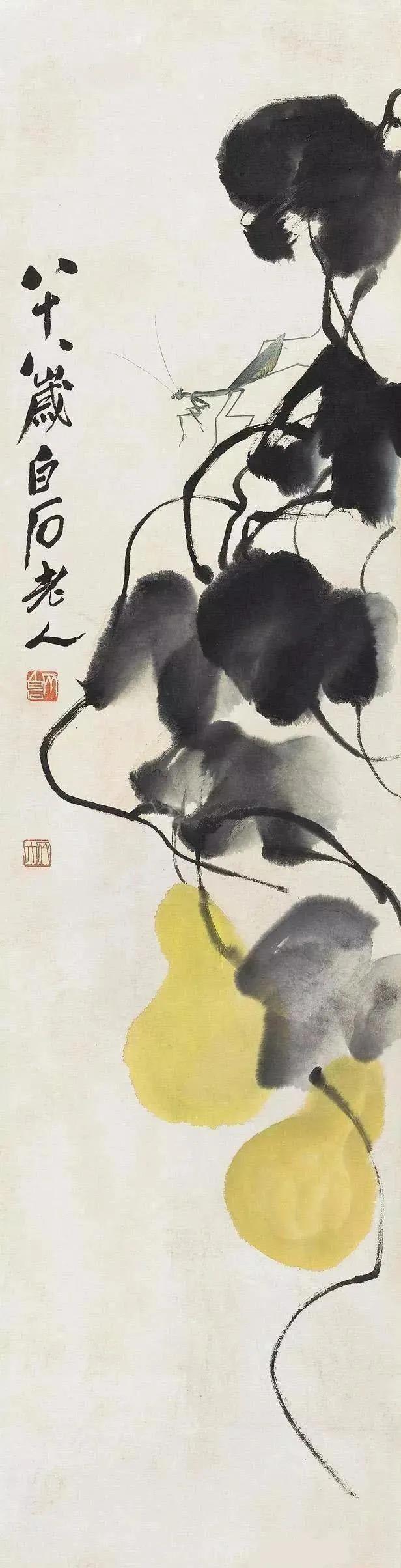 齐白石葫芦精品图片,齐白石画葫芦作品欣赏