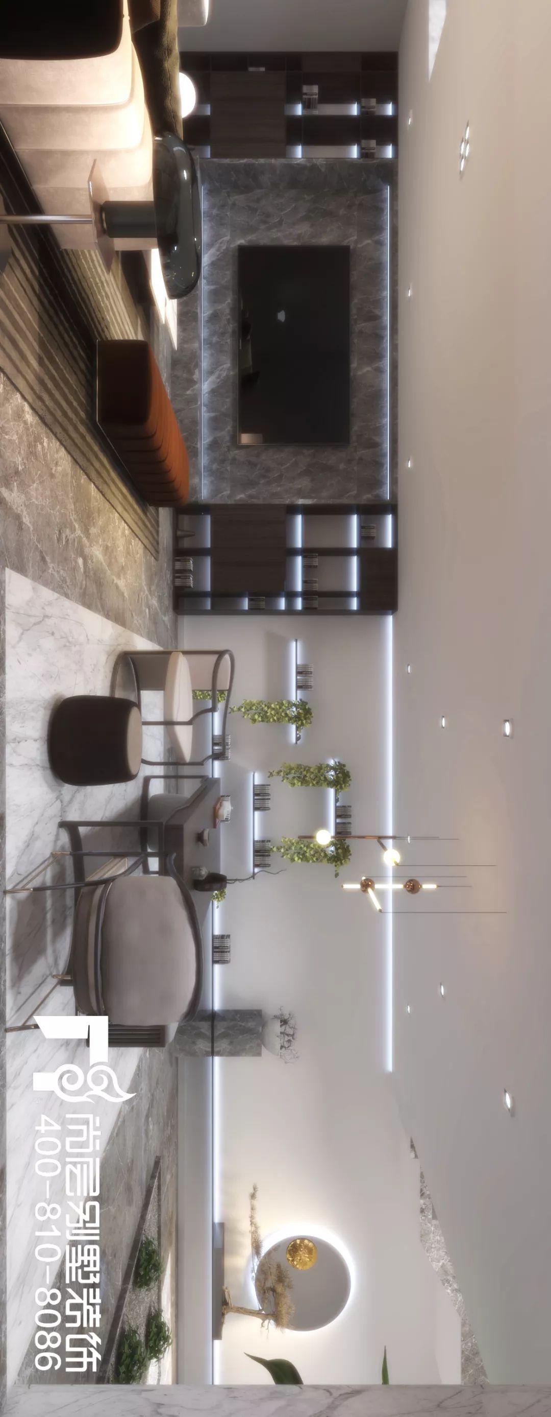 尚层作品万科高尔夫570㎡，现代美式清雅风