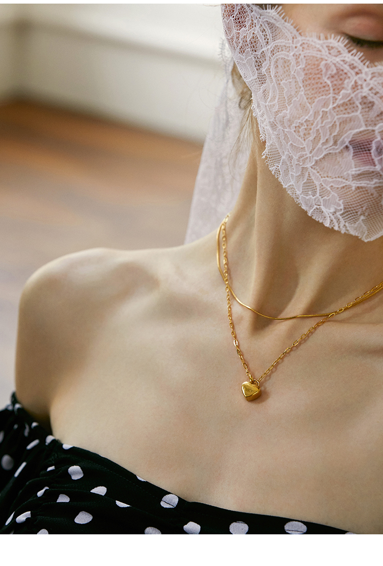 粗金项链怎么叠戴,麻花金项链怎么戴好看