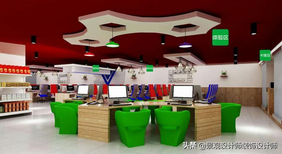 网咖设计效果图,网咖设计图哪找