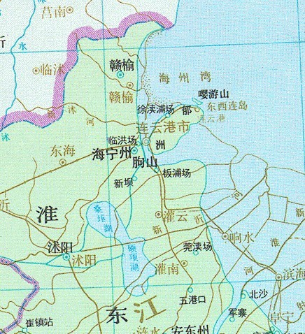 连云港地图区域划分,江苏连云港地图全图