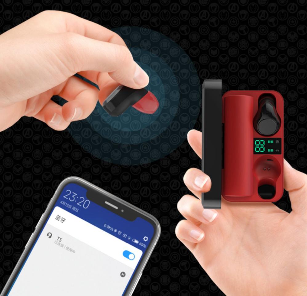 漫威联名蓝牙耳机美国队长,美国队长4新猎鹰