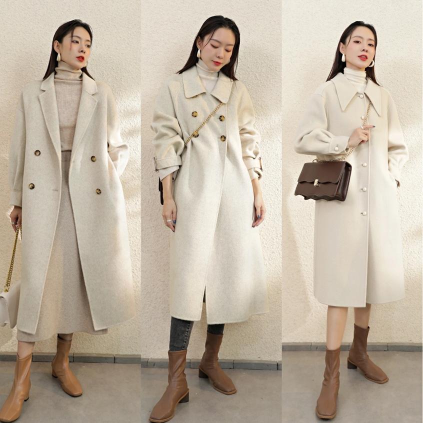 驼色大衣这么穿普通又沉闷最好看,驼色大衣白色大衣哪个更百搭