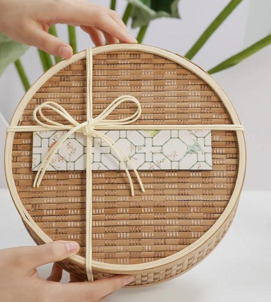 中秋创意礼盒包装空盒子,中秋月饼礼盒通版牛皮纸包装案例