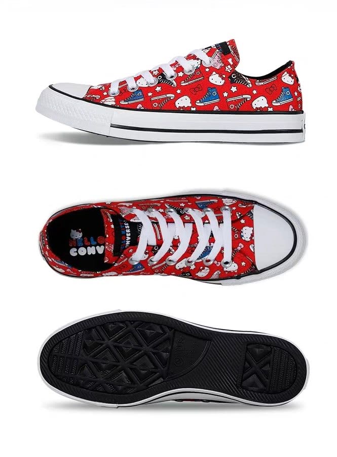国货hellokitty帆布鞋,潮流小众帆布鞋