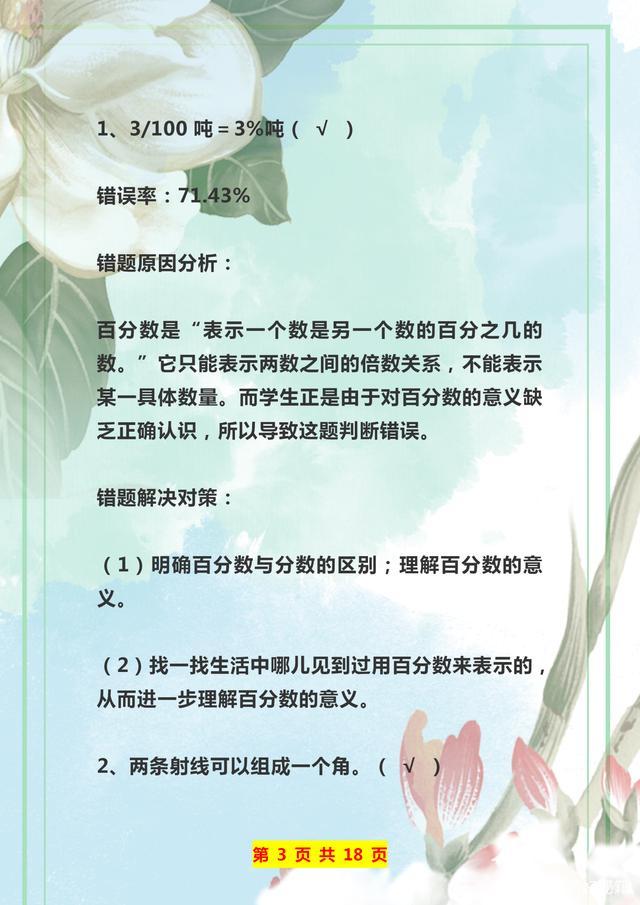 小学数学易错题集整理的最好方法,小学数学易错题整理