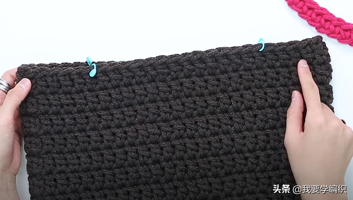 最简单钩编小包包,手工钩织迷你版手提包包编织教程