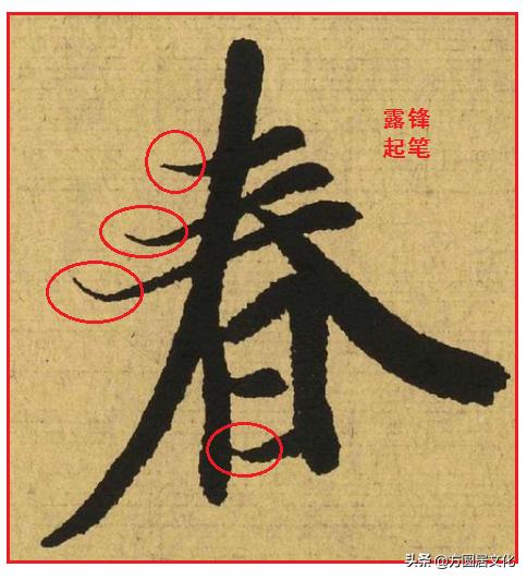 书法逆锋笔法是什么,实笔画和虚笔画