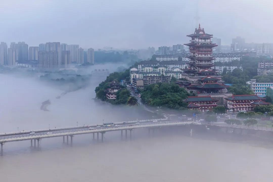 登上富乐山山顶看绵阳美景,登高赏菊富乐山