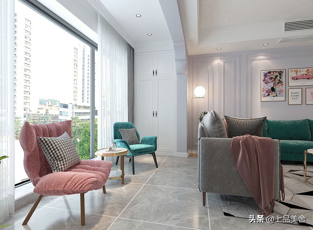 现代北欧风小户型简单舒适的小窝,极简北欧风140平的小清新风四居室