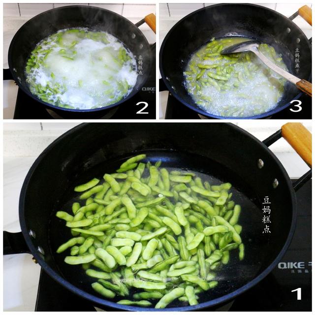 天热最爱，买1斤毛豆，加2勺盐简单一煮，一盘子也不够吃