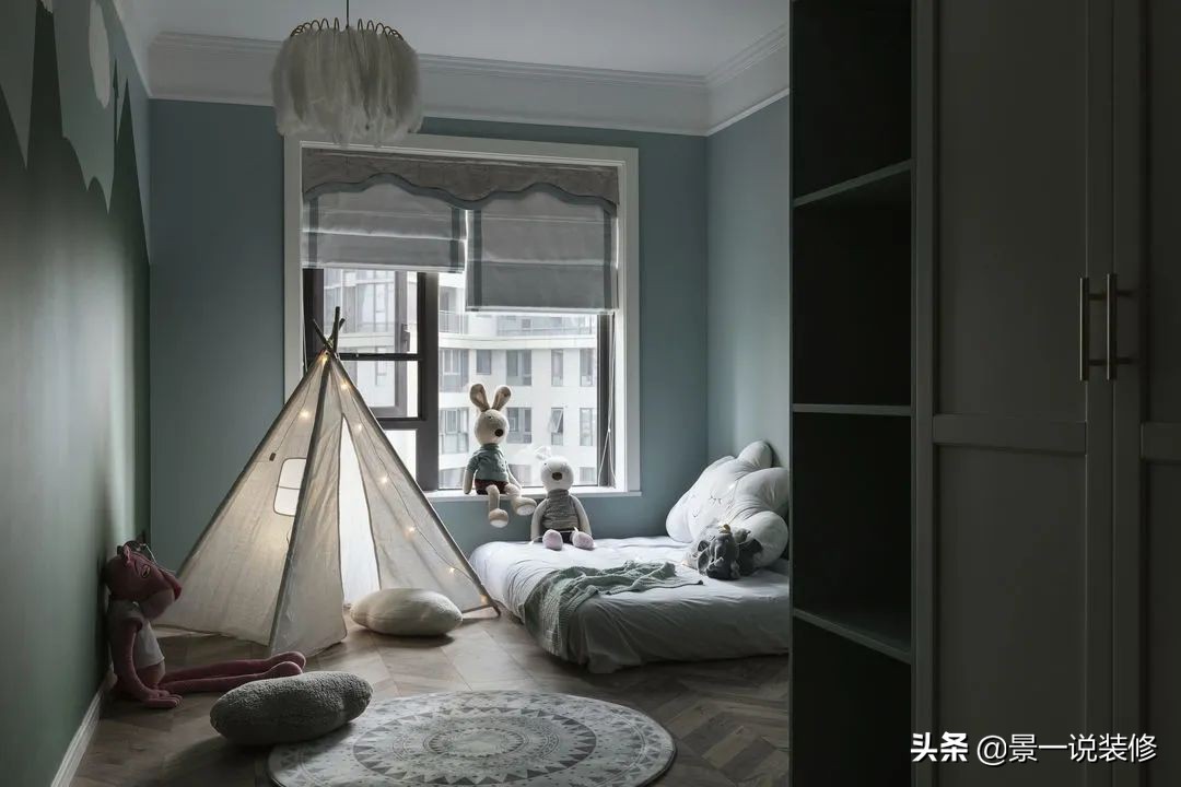 146㎡四室改三室，美式乡村混搭风，装修花费58万，漂亮