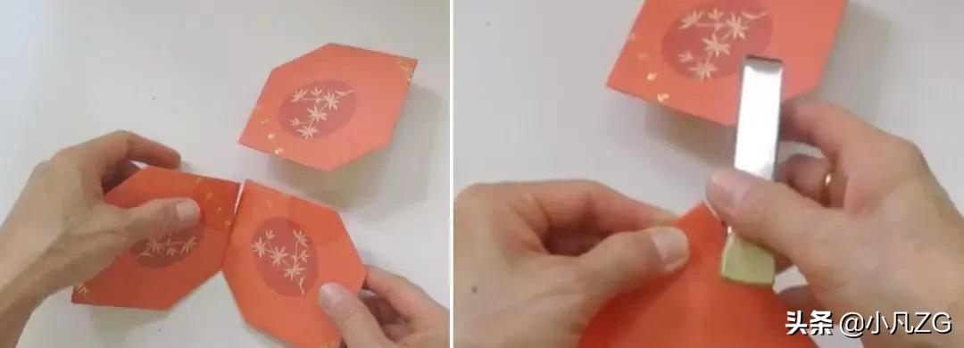 用红包做剪纸窗花灯笼,元旦灯笼红包手工