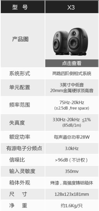 hivi惠威音响x3,惠威hivix34发烧级专业监听音箱