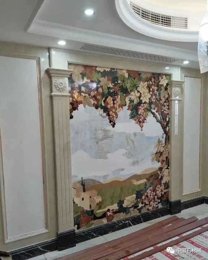 中式别墅石材水刀拼花图册,顶级石材水刀拼花