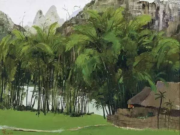 吴冠中竹子图,吴冠中画的竹子