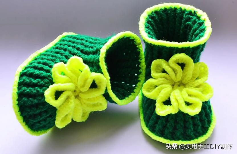「针织作品」55款美美的蕾丝花朵宝宝鞋子，宝妈们不要错过哦