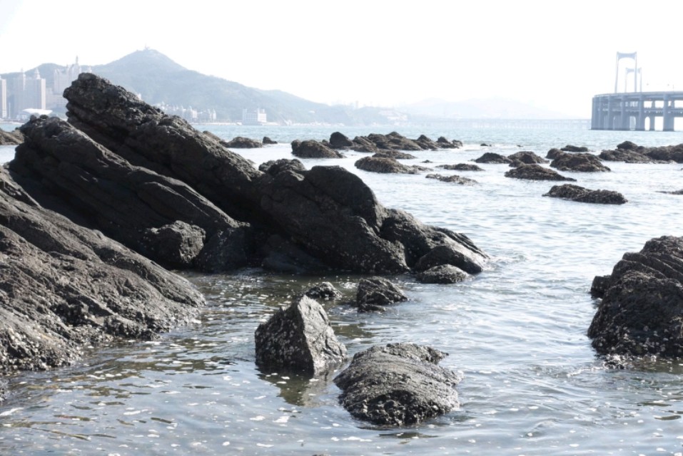 大连黑石礁海边风景照,大连黑石礁海域出现奇观