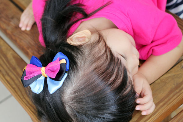 褶皱纸发饰蝴蝶结,怎么做立体蝴蝶结头饰教程