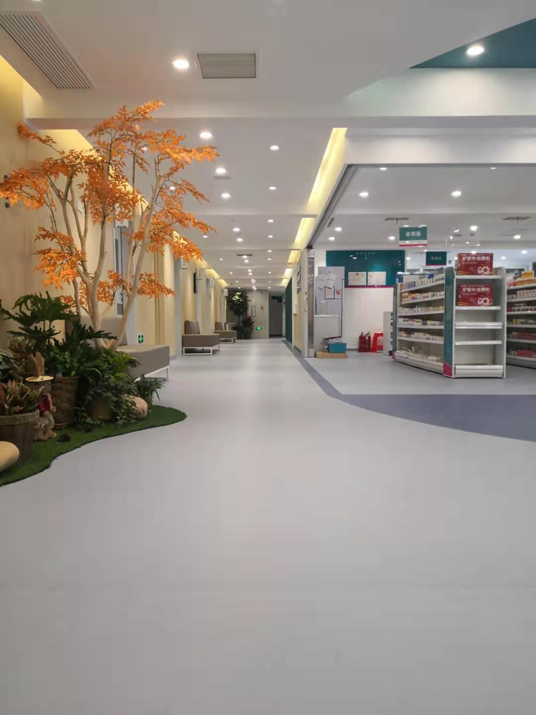 洁福pvc塑胶地板厂家,洁福pvc卷材地板医用