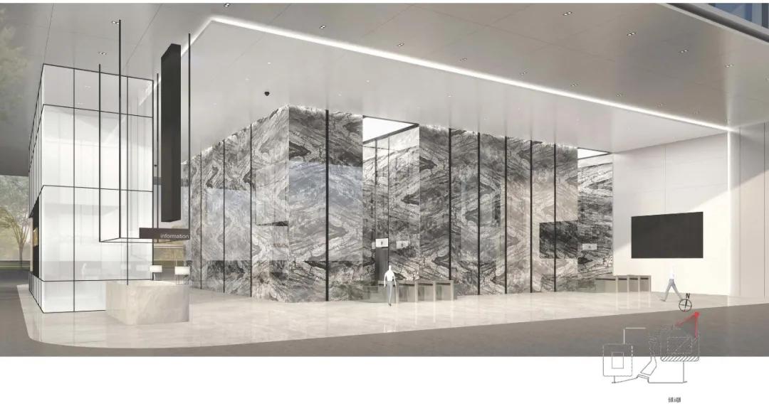 5000㎡简洁大气的办公楼空间设计