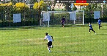 大连人2-0第39分钟林良铭射门,林良铭补时破门大连人