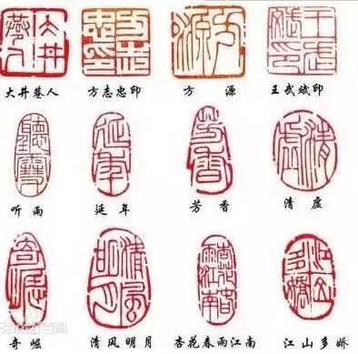 引首章和压角章位置,篆刻印章压角章