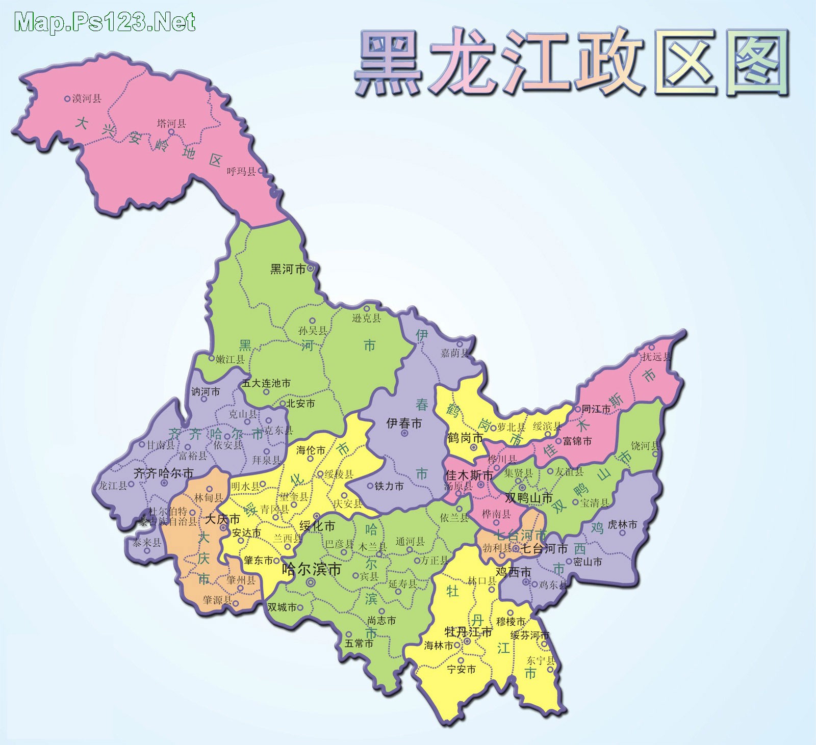 中国地理哈尔滨,黑龙江省佳木斯美景