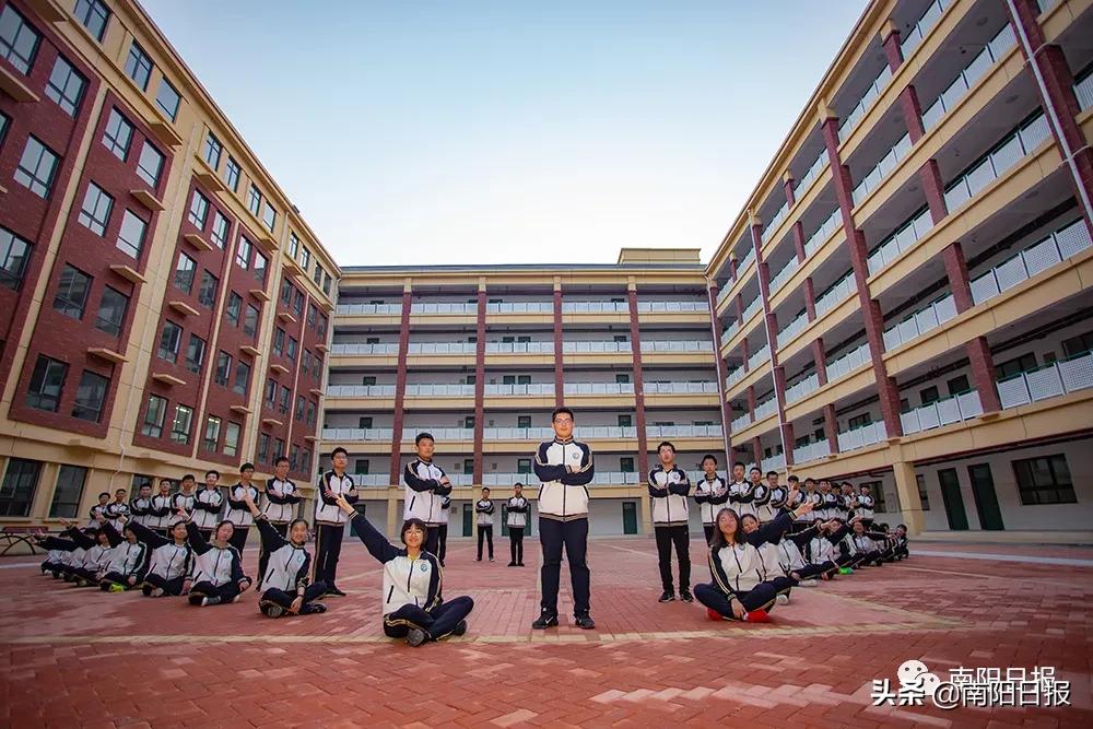 南阳第五完全学校全貌,南阳车站南路完全学校