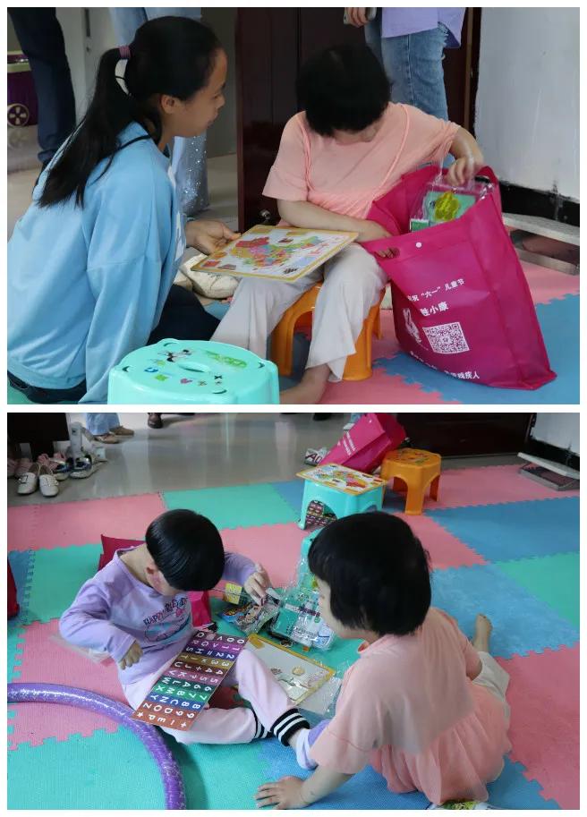 寿宁县领导情系脑瘫儿童