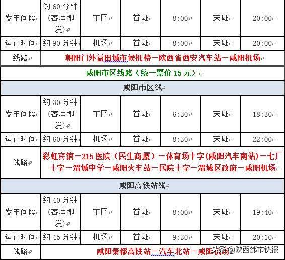 西安机场地铁首末班时间,西安钟楼机场大巴在哪买票