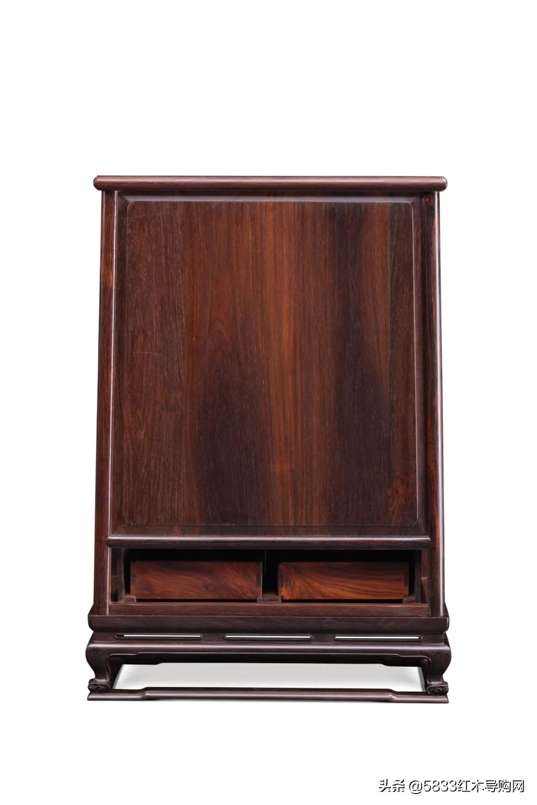 莆仙工艺经典复刻的大红酸枝圆角柜