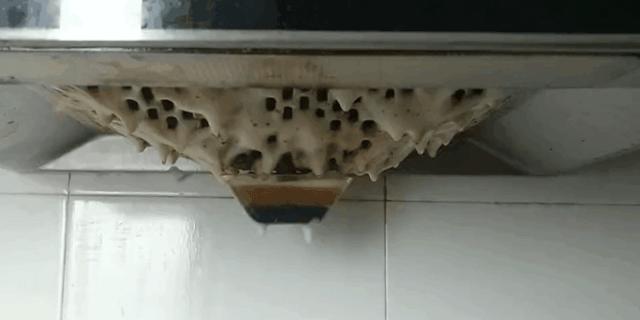 厨房油烟机大清洗，家里婆婆这样弄，几分钟油烟机锃光发亮