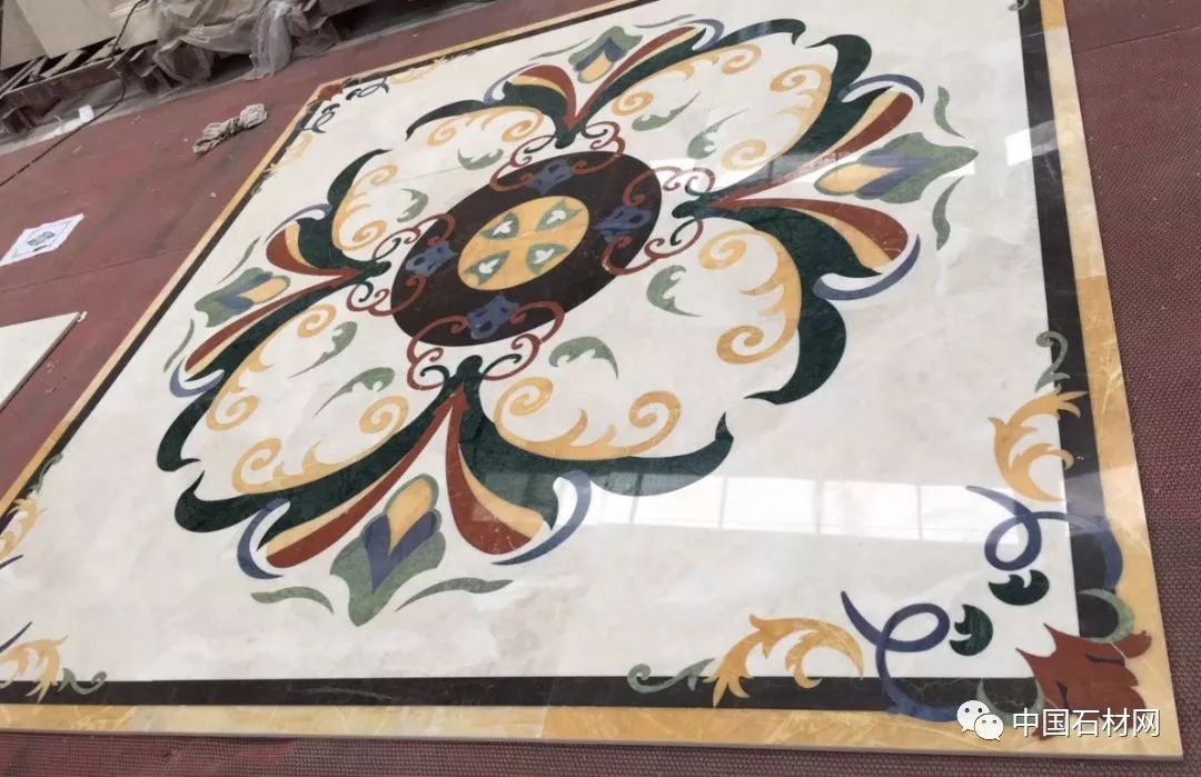 中式别墅石材水刀拼花图册,顶级石材水刀拼花