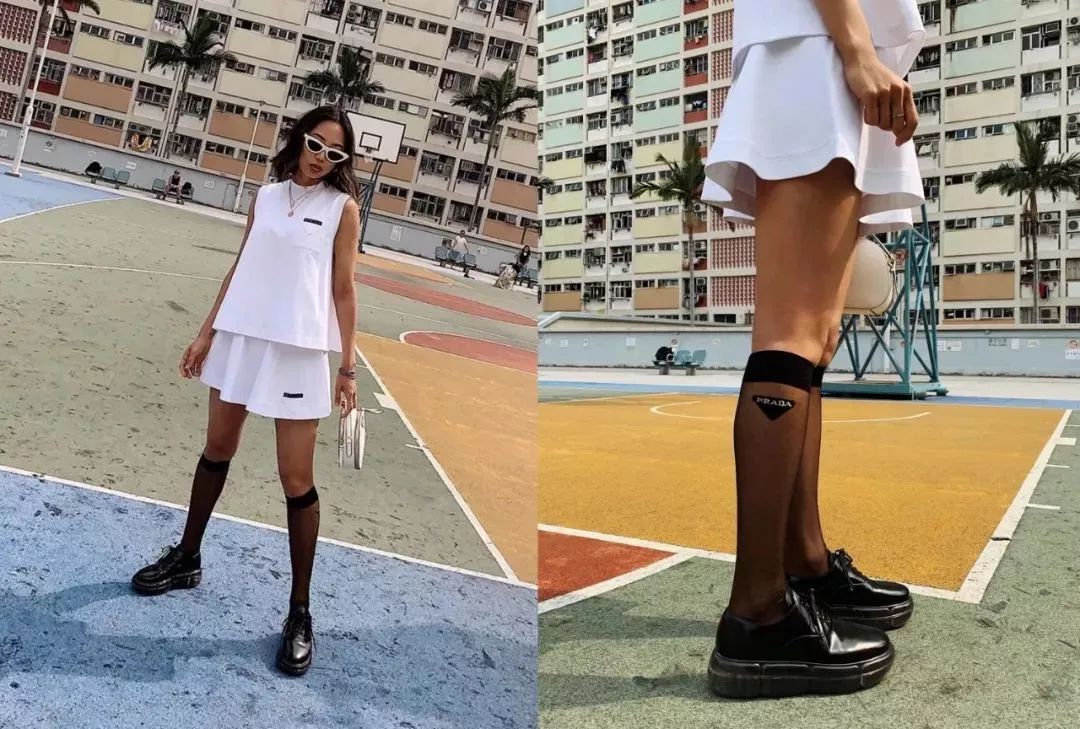 时尚穿搭袜子这样穿时髦又好看,花边袜子怎么穿时髦