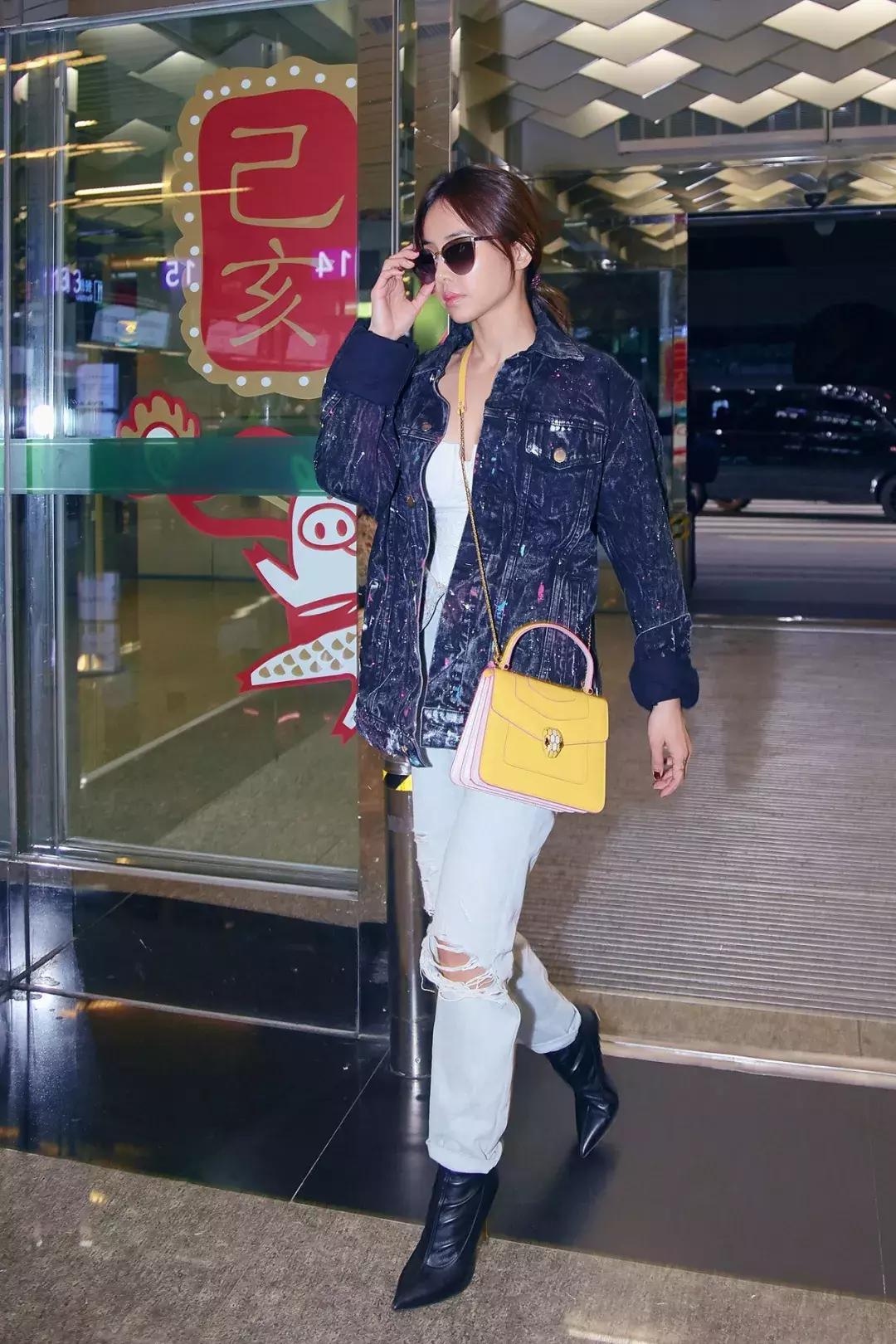 米兰时装周明星造型和模特对比,米兰时装周明星看秀造型