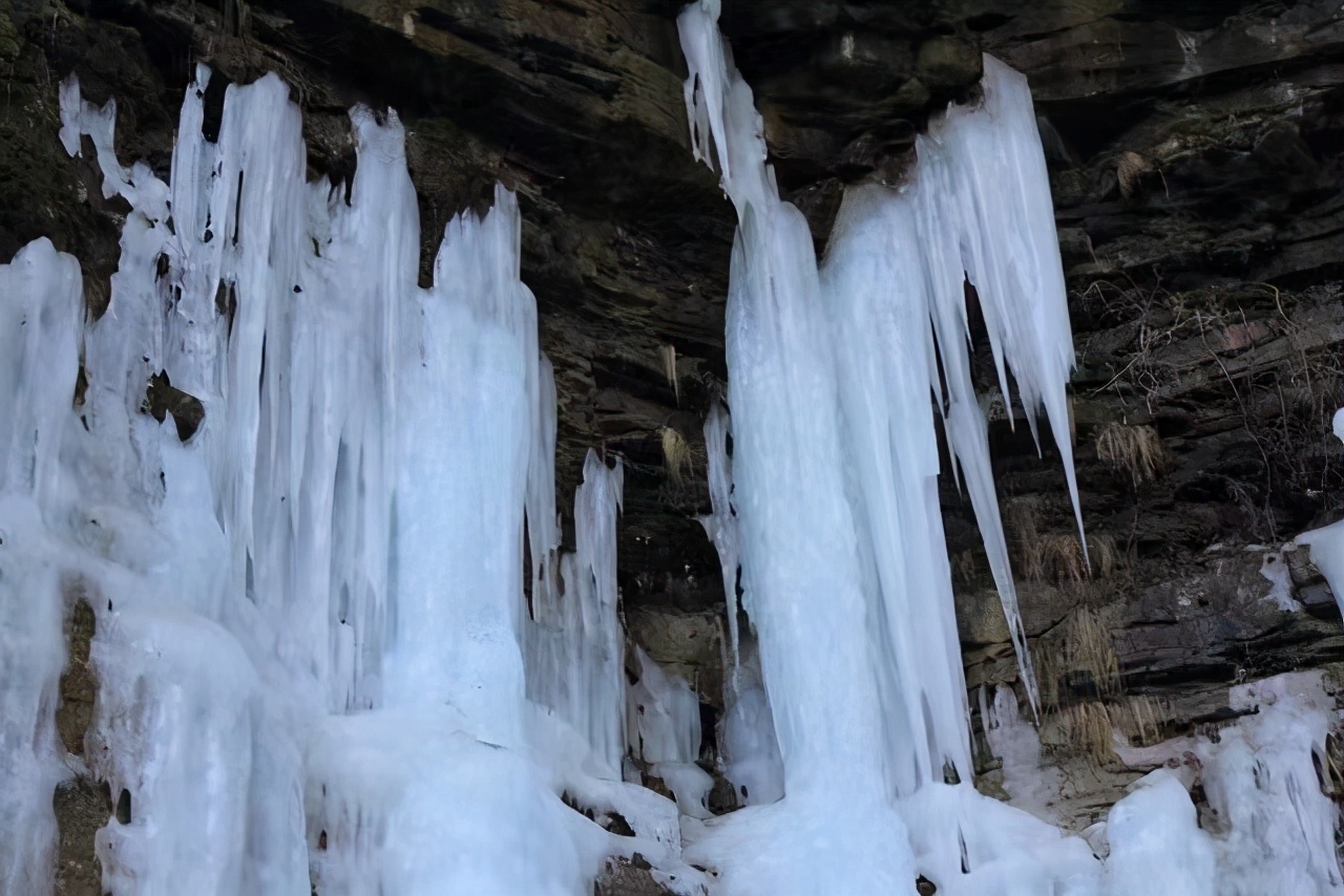 山西通天峡景区冬季旅游,这不是冰岛是山西通天峡