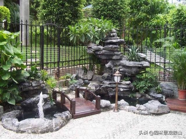 庭院假山鱼池制作视频,庭院假山设计制作价格